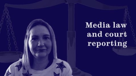 Thumbnail for Media law and court reporting