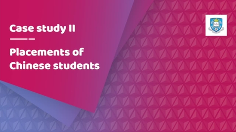 Thumbnail for International students sharing career development experience: placements