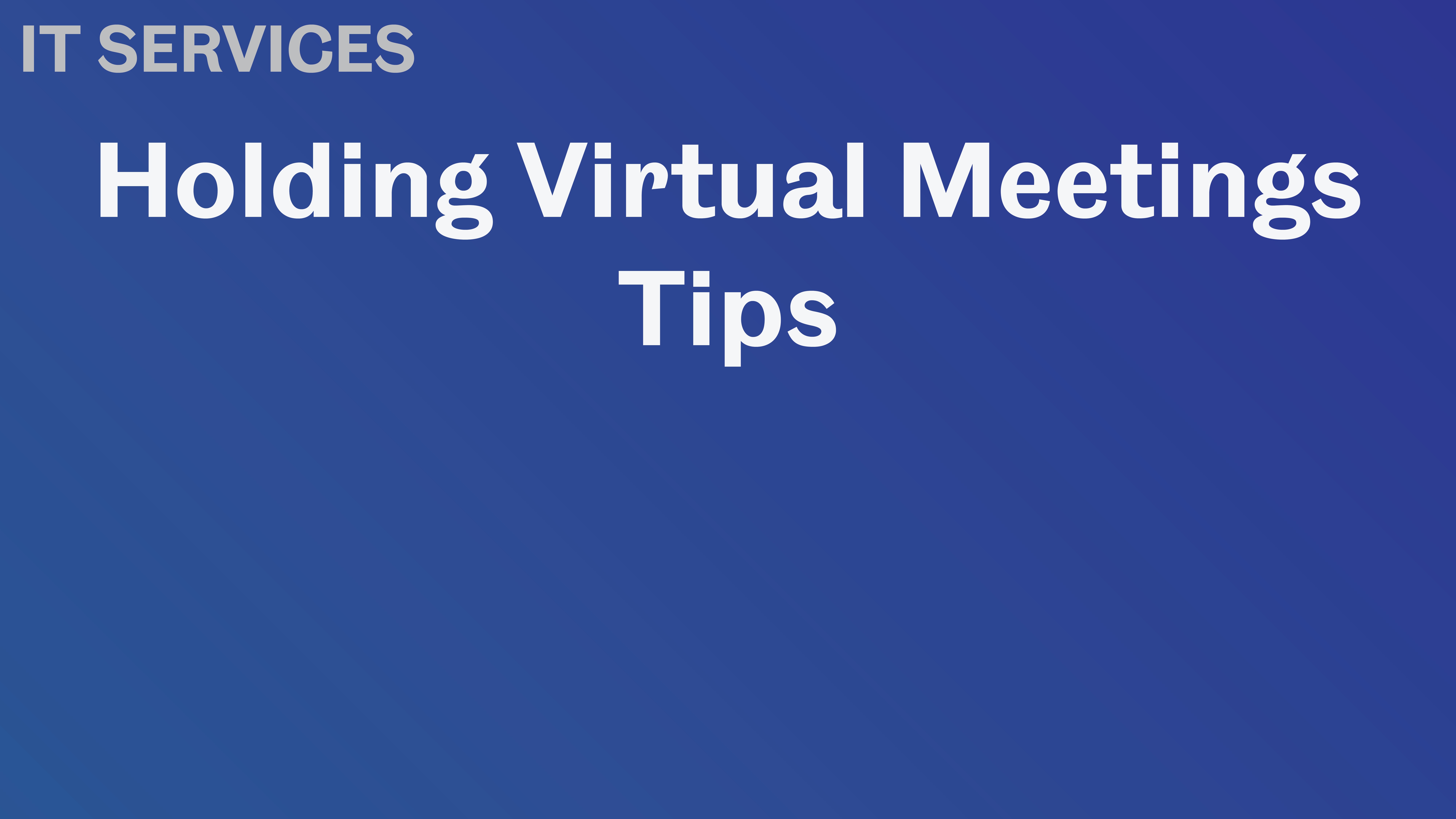 Virtual Meetings It Services The University Of Sheffield