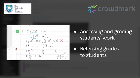 Thumbnail for Crowdmark: marking work and releasing grades