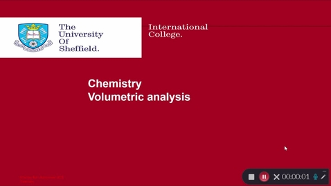 Thumbnail for Chemistry semester 1  seminar 1 - volumetric analysis