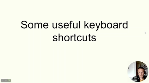 Thumbnail for entry Some useful keyboard shortcuts