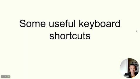 Thumbnail for Some useful keyboard shortcuts
