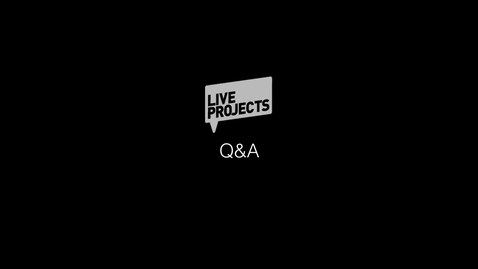 Thumbnail for SSoA Live Projects 2019  - Q&amp;A