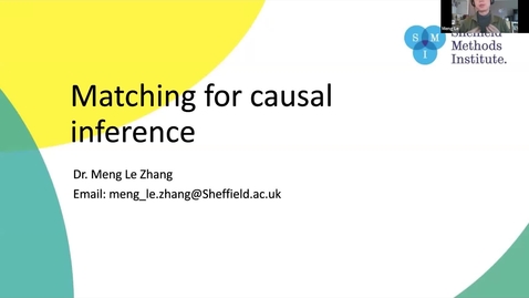 Thumbnail for entry Taster Day 2022 Matching for causal inference (25/01/2022) WRDTP: AQM