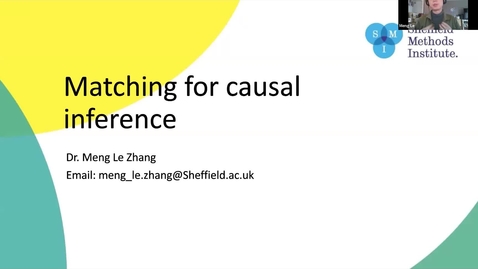 Thumbnail for Taster Day 2022 Matching for causal inference (25/01/2022) WRDTP: AQM
