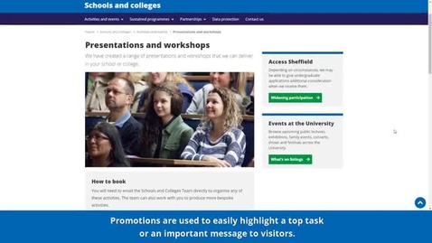 Thumbnail for New CMS Training | Core knowledge | Adding Promotions