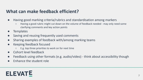 Thumbnail for Faculty of Health: Efficient, High Value Feedback