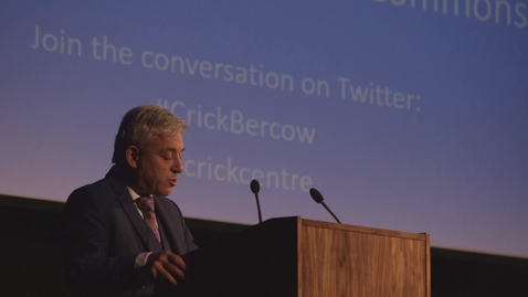 Thumbnail for Rt Hon John Bercow, Speaker of the House of Commons