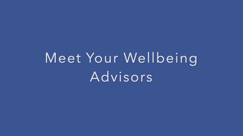 Thumbnail for Wellbeing Intro Week Video