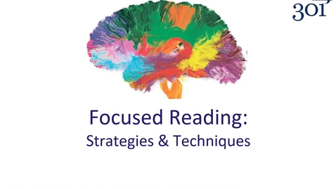 Thumbnail for Focused Reading: Strategies &amp; Techniques