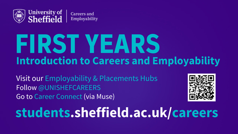 Thumbnail for First Years - Careers and Employability Introduction