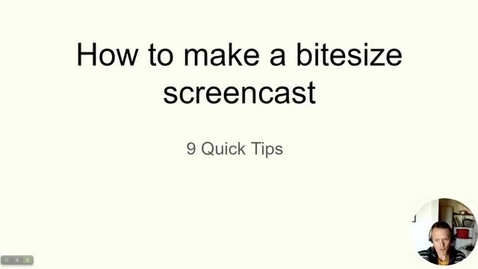 Thumbnail for entry How to create a bitesize recording