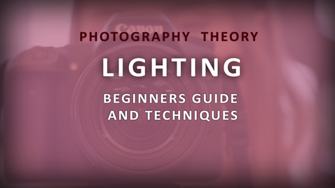Thumbnail for entry Photography Lighting