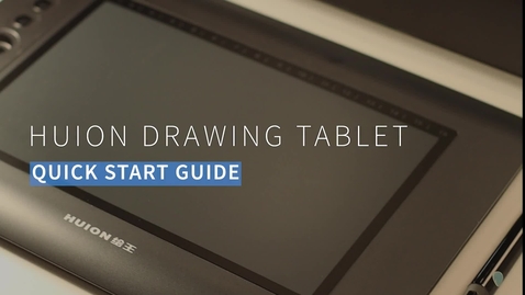 Thumbnail for entry Quickstart guide: Huion Drawing Tablet