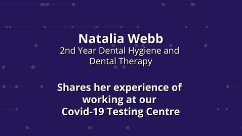 Thumbnail for entry Meet our testing centre colleagues: Natalia Webb
