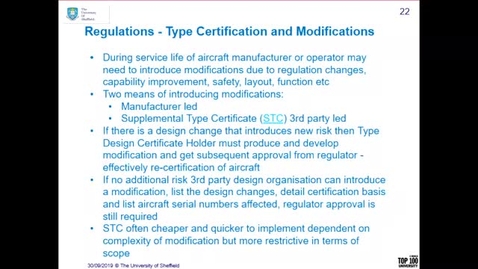Thumbnail for Aircraft Regulation, Certification and Airworthiness Introduction
