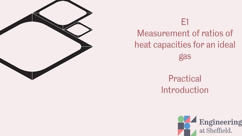 Thumbnail for E1 Measurement of ratios of heat capacities for an ideal gas video