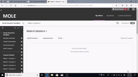 Thumbnail for Adding Youtube Videos to a Blackboard Course using the Mashup tool - Sarah Peacock - Learning Technology Officer - School of East Asian Studies