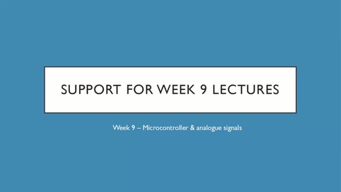 Thumbnail for 9.Lecture Support Analogue signals