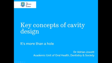 Thumbnail for entry Key Concepts of Cavity Design