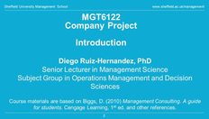 Go to Postgraduate Management Taster Lecture | Sheffield University Management School with duration: 22 minutes, 9 seconds