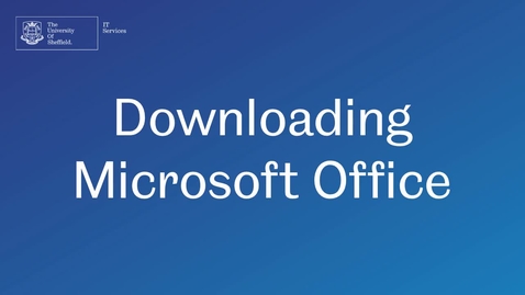 Thumbnail for entry How to download Microsoft Office