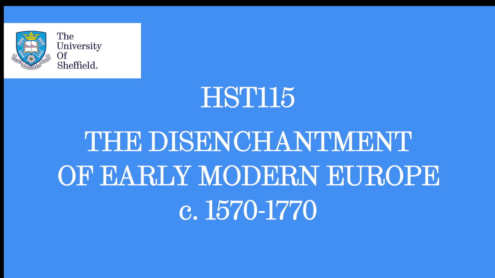 Hst115 Modules Undergraduate Current Students History