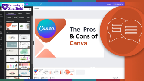 Thumbnail for entry Presentations on Canva