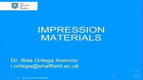 Thumbnail for Impression Materials 1 - Quiz