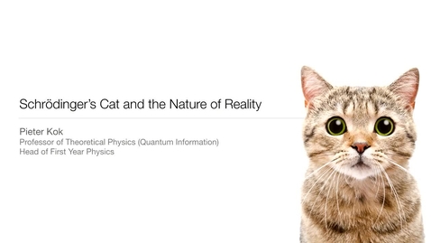 Thumbnail for entry Schrodinger's cat and the nature of reality – taster lecture