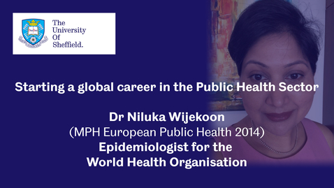 Thumbnail for entry Sheffield Insights - Dr Niluka Wijekoon