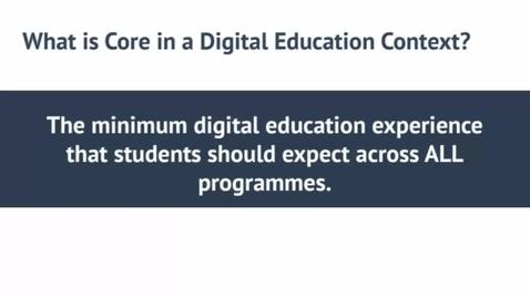 Thumbnail for entry Elevate Workshop: Digital Education Core &amp; Enhanced Symposium 29 Nov 2022