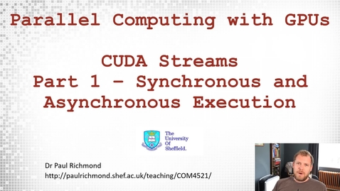 Thumbnail for Lecture 17 - Part 01 - Synchronous and Asynchronous Execution