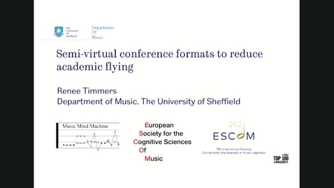 Thumbnail for 7. Renee Timmers -  Semi-virtual Conference Formats