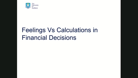 Thumbnail for entry Behavioural finance session