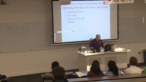 Thumbnail for Professor Stephen Beck Thermodynamics Lecture 1