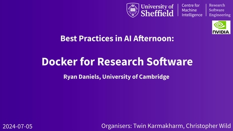 Thumbnail for Docker for Research Software