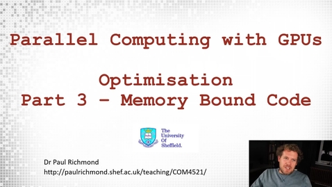 Thumbnail for Lecture 04 - Part 03 - Memory Bound Code