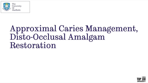 Thumbnail for Class II Temporary Restoration Removal, Caries Management, Class II Amalgam Restoration.mp4