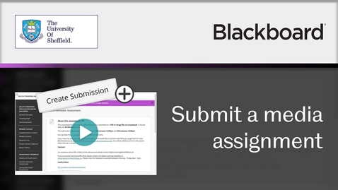 Thumbnail for entry How to submit a media assignment to Blackboard