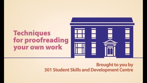 Thumbnail for Techniques for Proofreading