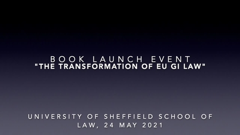 Thumbnail for Book launch event 'The transformation of EU Geographical Indications Law'