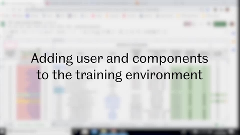 Thumbnail for entry SST Admin: Video 2 - Adding user and components to the New CMS training environment.