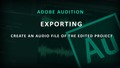 Go to Adobe Audition (7) Export with duration: 1 minute, 41 seconds