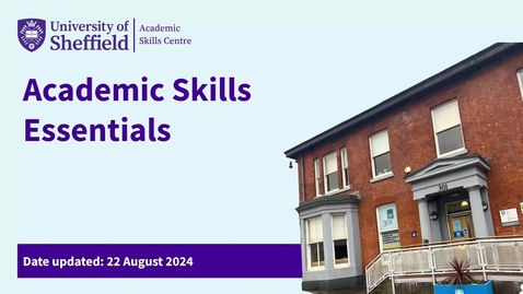 Thumbnail for Overview of 301 Academic Skills Centre - updated August 2024