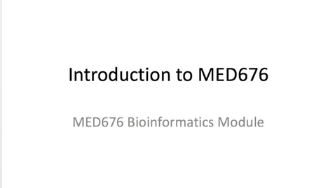 Thumbnail for What is &quot;Bioinformatics&quot;?