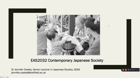 Thumbnail for EAS2032 Week 1 Lecture Video 3: Structure of the module