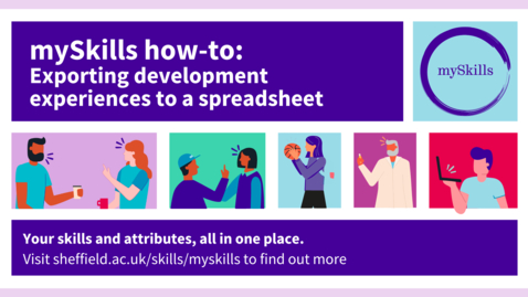 Thumbnail for Exporting development experiences to a spreadsheet