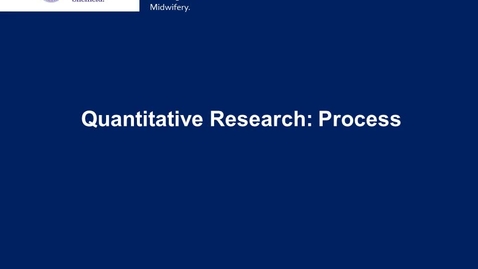 Thumbnail for Quantitative Research: Process